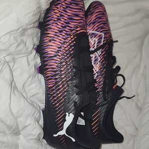 Puma Men's Black and Purple Athletic Shoes